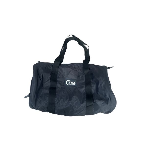 Zyia Active Black Elevate Gym Small Bag Duffel Gym Bag Black Shoe Compartment - Picture 1 of 13
